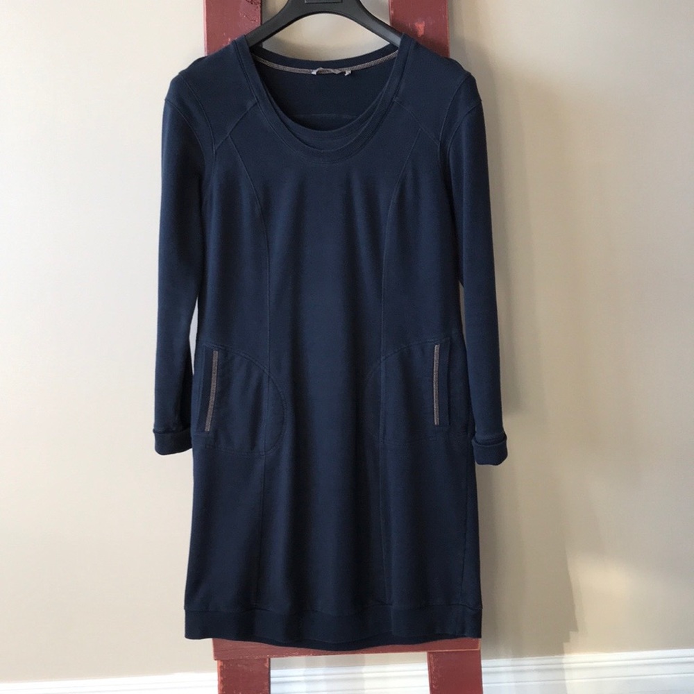 Sandwich fleece dress